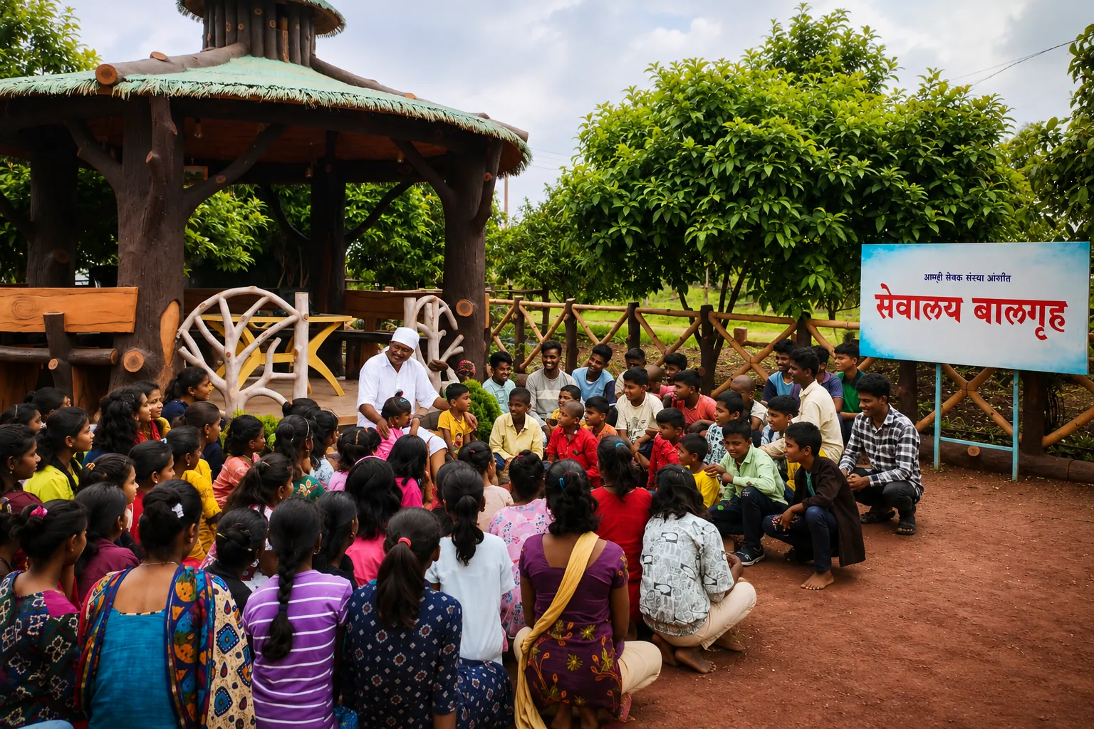 Education infrastructure — rebuilt school