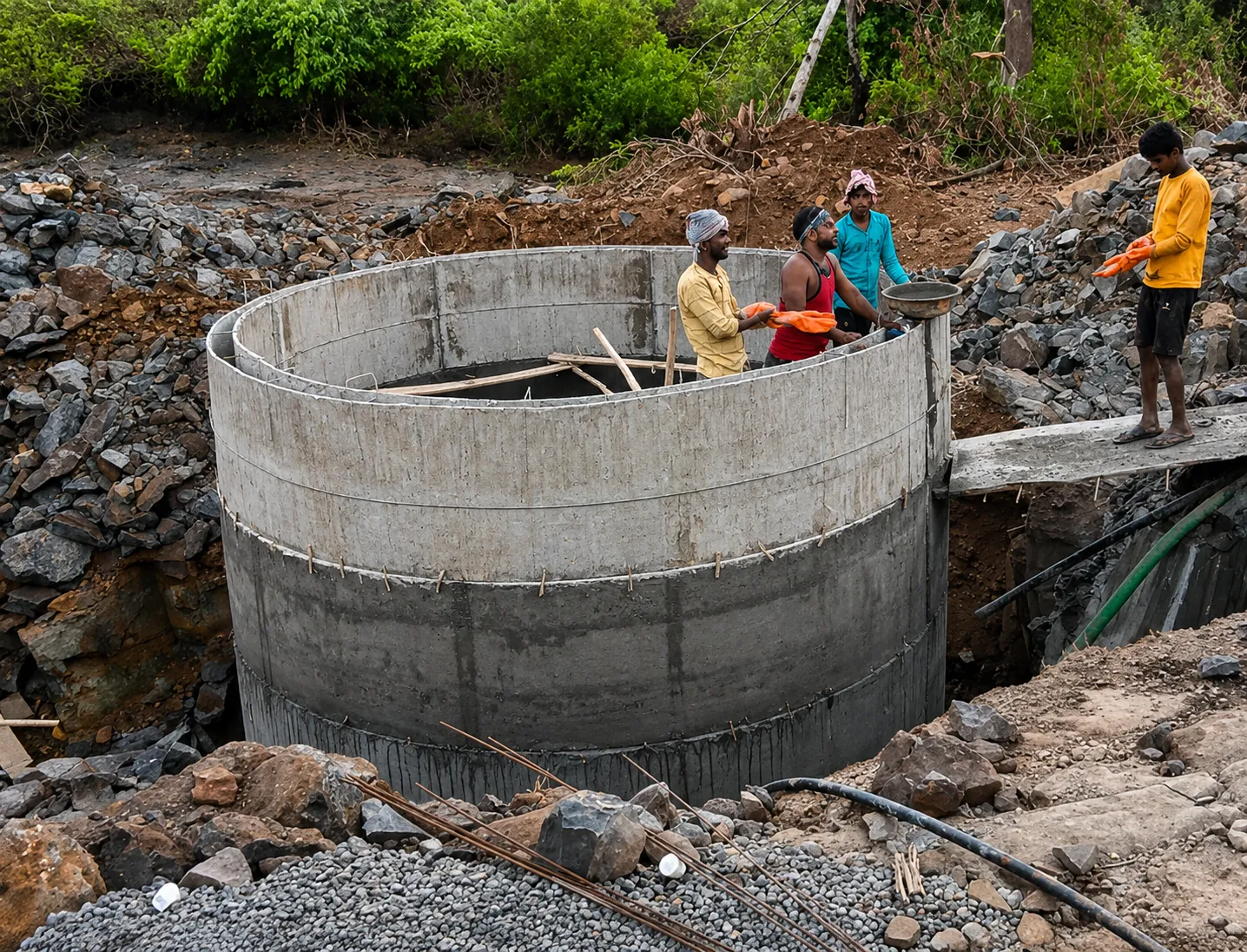Water well donated to villagers of Mangaon, Raigad district