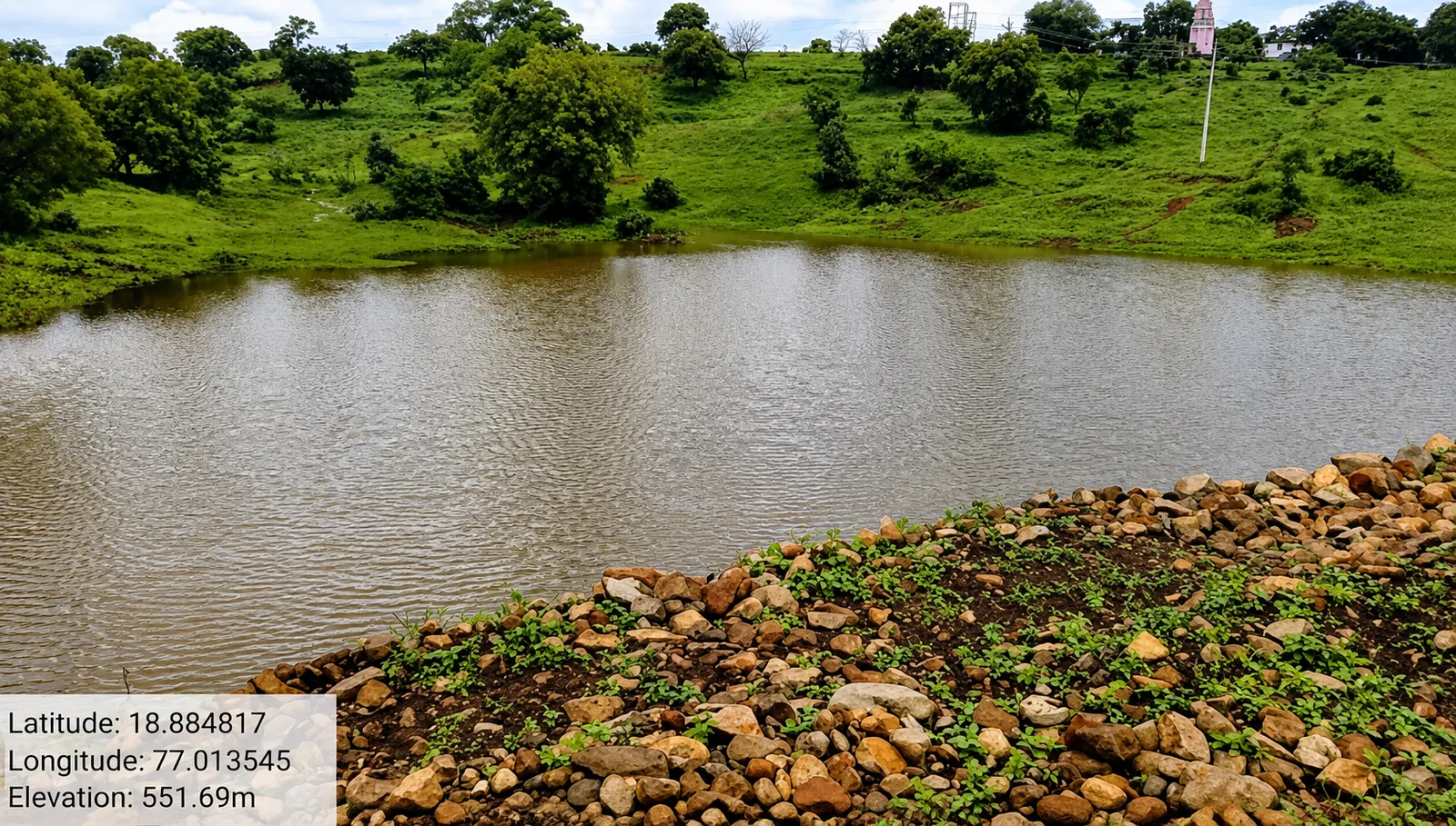 Water conservation works in Nanded district — storage tanks and check dams