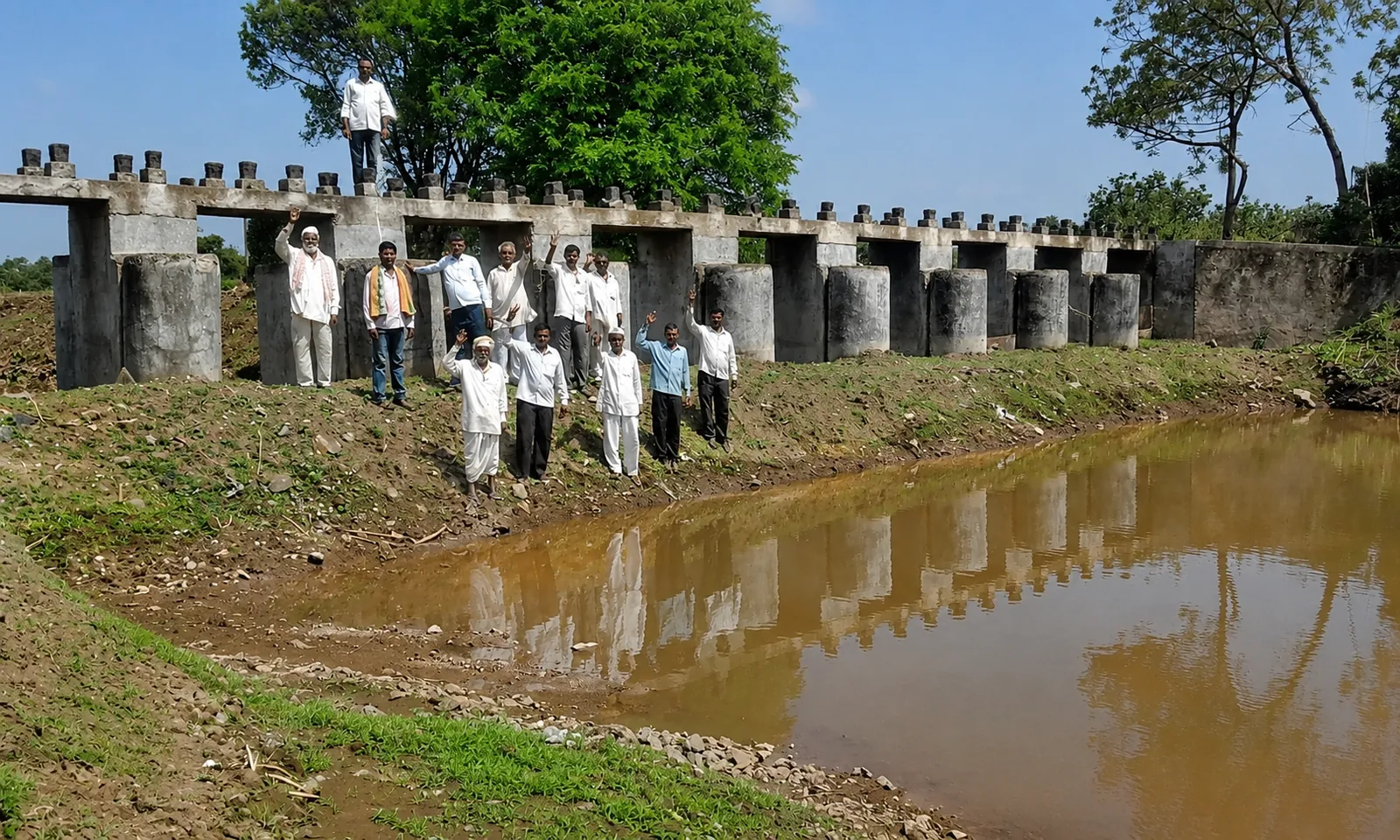 River and nalla widening for water conservation in Beed
