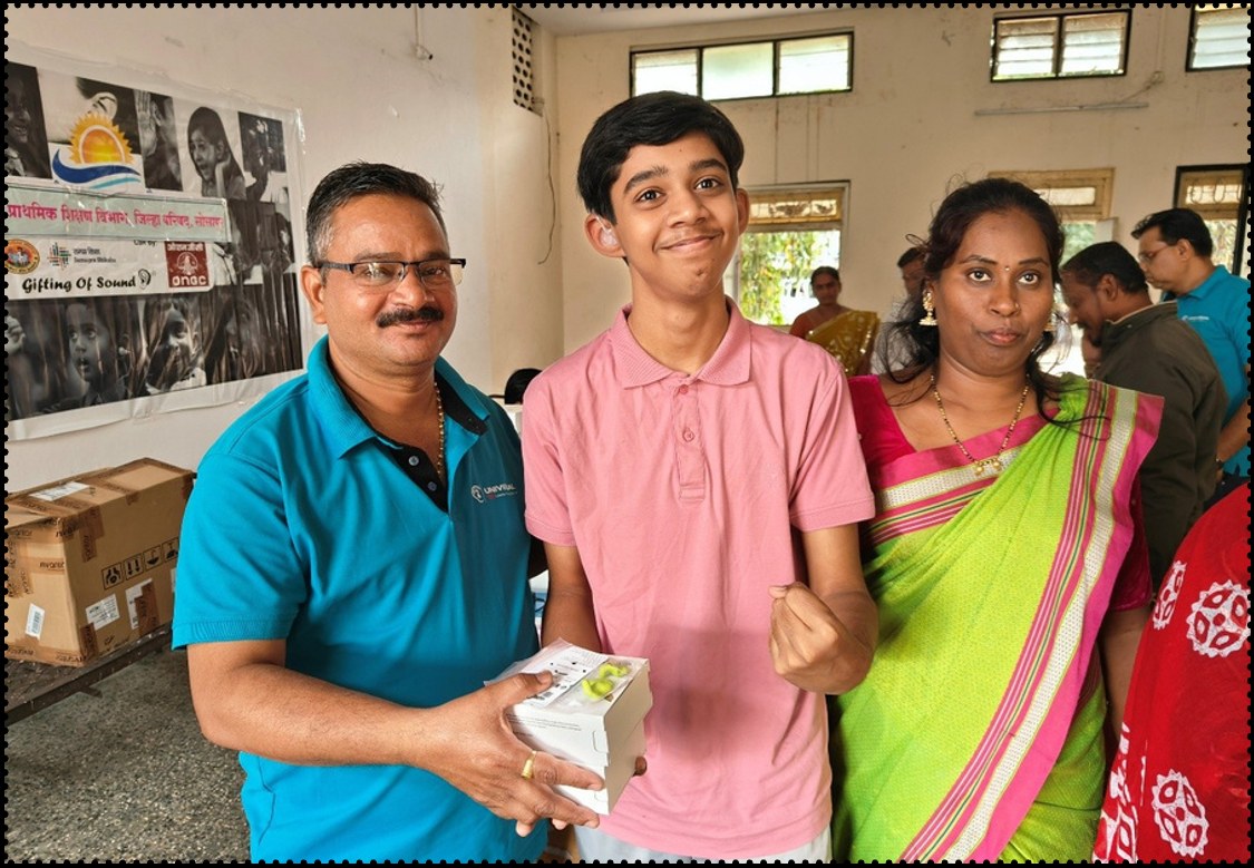 Hearing aid camp in Solapur, December 2024
