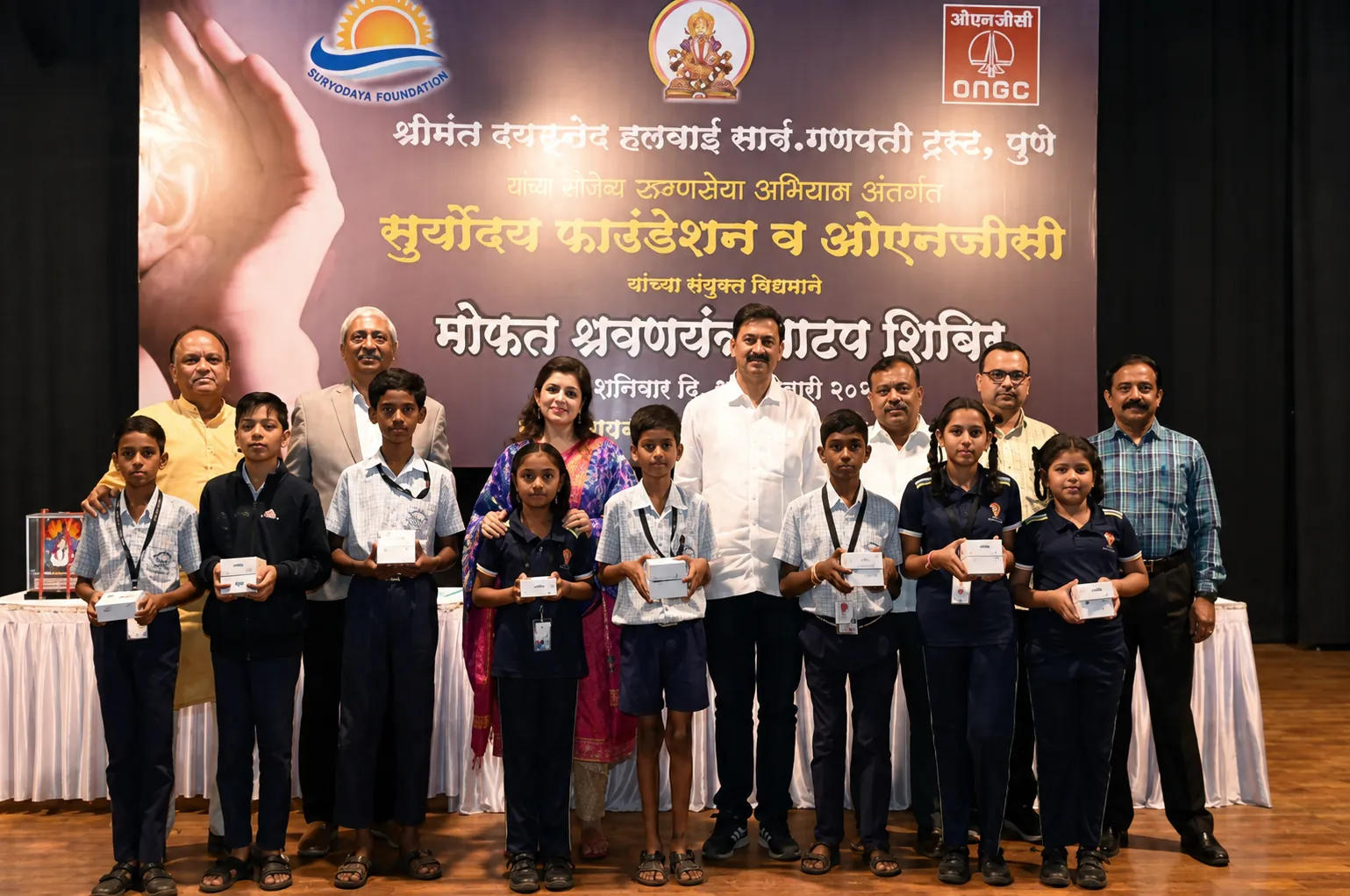 Hearing aid camp for senior citizens in Pune, January 2024