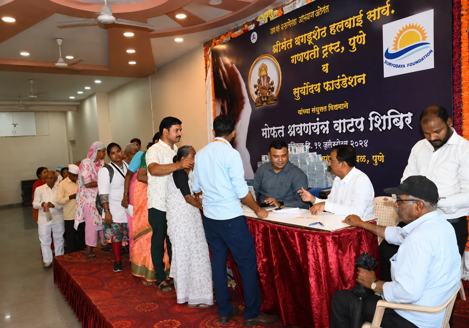 Hearing aid camp for senior citizens in Pune, October 2024